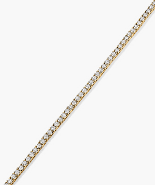 Round Lab Grown Diamond Tennis Necklace
