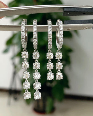 2.50 CT Round G/VS Lab Grown Diamond Earrings - violetjewels