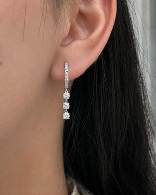 2.50 CT Round G/VS Lab Grown Diamond Earrings - violetjewels
