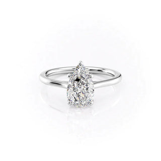 1.50 CT Pear E/VS1 CVD Diamond Solitaire Engagement Ring - violetjewels