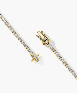 Round Cut Bezel Lab Grown Diamond Tennis Bracelet