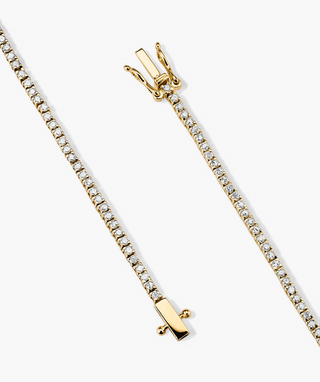 Round Cut Bezel Lab Grown Diamond Tennis Bracelet