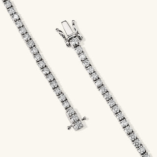 Round Cut Lab Grown Diamond Tennis Bracelet