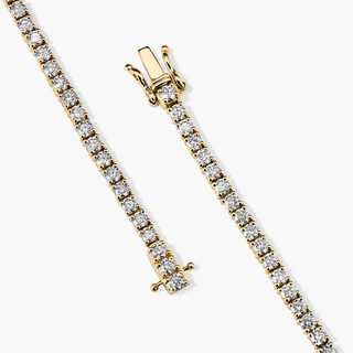 Round Lab Grown Diamond Tennis Bracelet