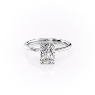 1.50 CT Radiant F/VS1 CVD Diamond Solitaire Engagement Ring - violetjewels