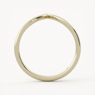 Plain Band Curved Wedding Band