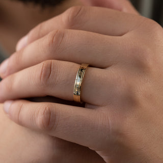 Plain classic wedding band for men – sleek and timeless masculine design