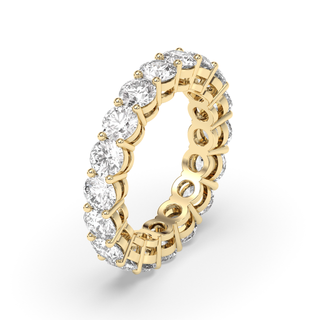 4.0 Carats Of Pure Brilliance! This E-VS1 Round Diamond Eternity Band