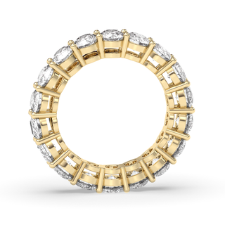 4.0 Carats Of Pure Brilliance! This E-VS1 Round Diamond Eternity Band