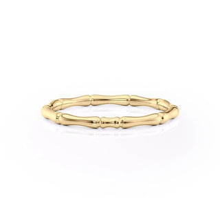 Classic plain wedding band with polished finish – timeless unisex design