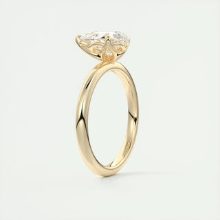 2ct Pear F- VS1 Diamond Solitaire Engagement Ring - violetjewels