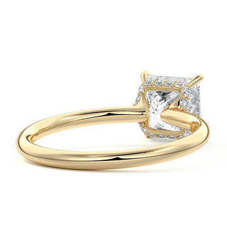 Solitaire Ring with 1.20 CT Princess Moissanite - violetjewels