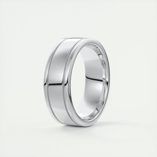 High-Polish Finish Classic Men's Band - violetjewels