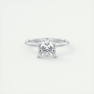 2.08 CT Princess Cut Solitaire Moissanite Engagement Ring - violetjewels