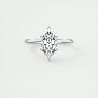 1.98 CT Marquise Cut Solitaire Moissanite Engagement Ring - violetjewels