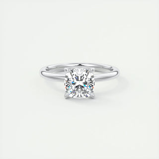 2ct Cushion Cut Diamond Solitaire Engagement Ring With F- VS1 Clarity - violetjewels
