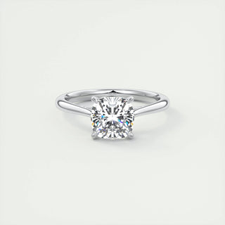 2.15 CT Cushion Cut Solitaire Moissanite Engagement Ring - violetjewels