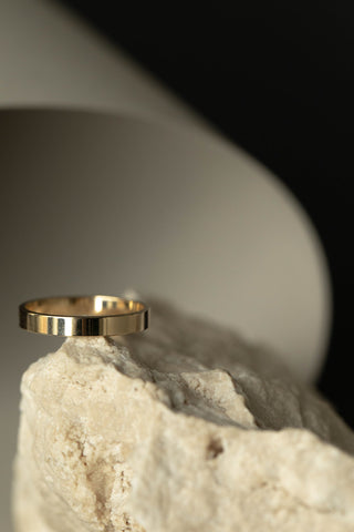 Classic Plain Flat Wedding Band For Men