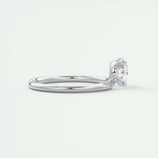 1.5ct Oval F- VS1 Diamond Solitaire Engagement Ring - violetjewels