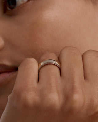 0.30 TCW Round Channel Setting Diamond Wedding Band