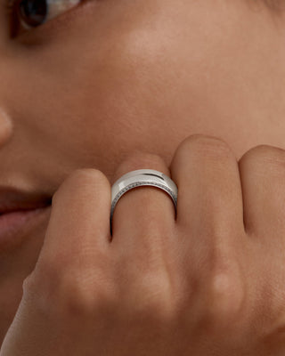 0.30 TCW Round Channel Setting Diamond Wedding Band