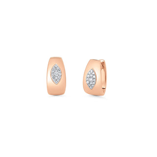 0.16 TCW Round Moissanite Diamond Huggie Earrings - violetjewels