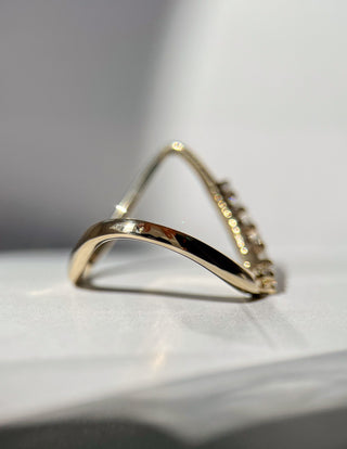 0.30 TCW Round Lab Grown Diamond unique Wedding Band
