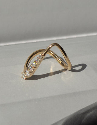 0.30 TCW Round Lab Grown Diamond unique Wedding Band