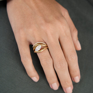 0.35 TCW Round Lab Grown Diamond Eternity Wedding Band