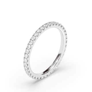 0.37 CT Round E- VS1  Diamond Eternity Setting Wedding Band