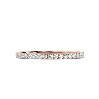 0.30 CT Round E- VS1  Diamond Eternity Pave Wedding Band