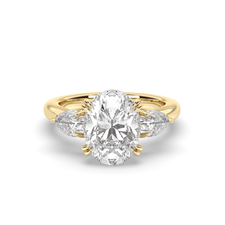 1.5 CT  Oval F-VS1 Diamond Solitaire Engagement Ring