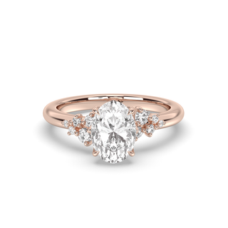 1.50 CT Oval F-VS1 Diamond Solitaire Engagement Ring