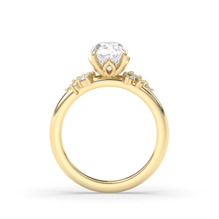 1.50 CT Oval F-VS1 Diamond Solitaire Engagement Ring