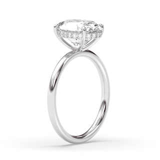 2.0 CT Oval F-VS1 Diamond Solitaire Engagement Ring