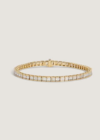 Chris Baguette Lab Grown Diamond Tennis Bracelet