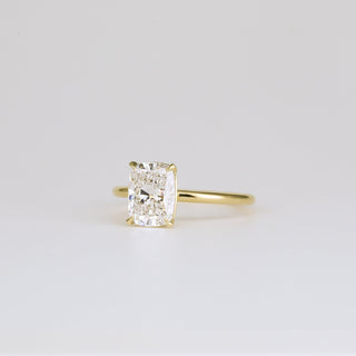 1.0 -3.0 CT cushion CVD Diamond Solitaire Engagement ring