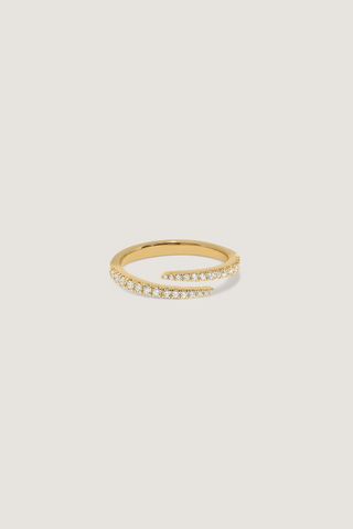 1.0 TCW Round Diamond Pavé Wrap Wedding Band
