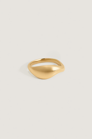 Plain Curved Stacking Ring Wedding Band