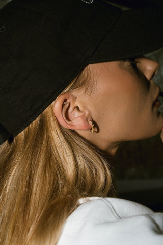 Cee Studs Plain Earrings