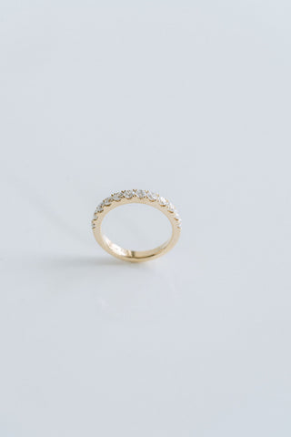 0.70 TCW Round EF-VVS Diamond Eternity Wedding Band