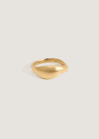 Plain Curved Stacking Ring Wedding Band