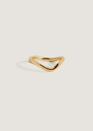 Plain Curved Stacking Wedding Band