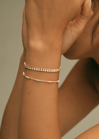 Emerald Cut Bezel Lab Grown Diamond Bracelet – Tennis Bracelet