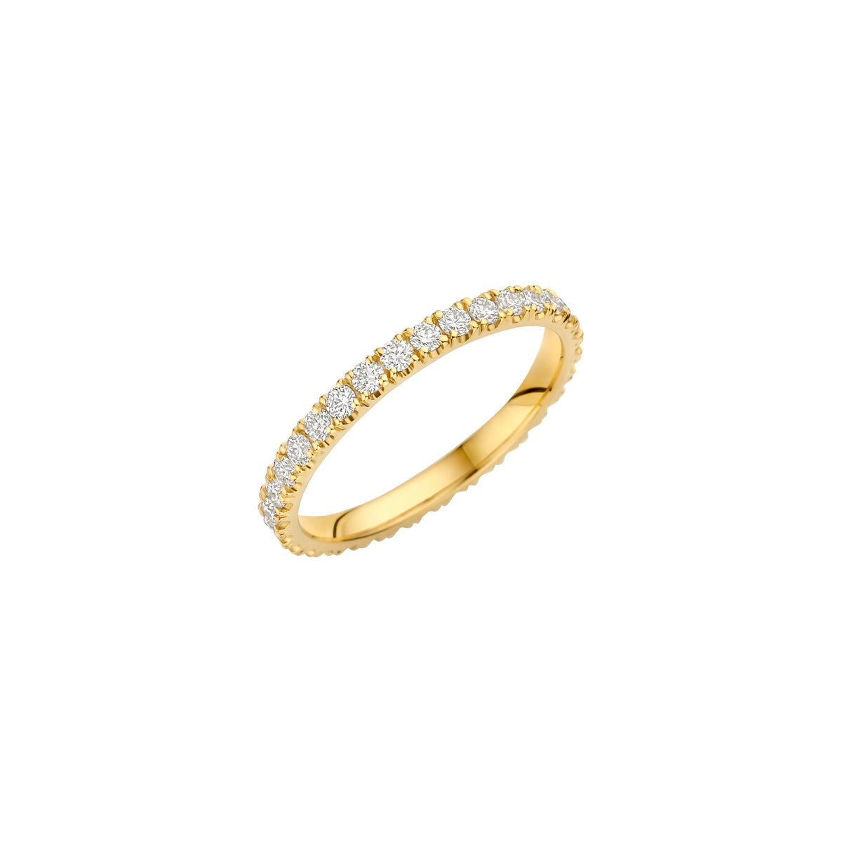 0.50 TCW Round Lab Grown Diamond Eternity Wedding Band