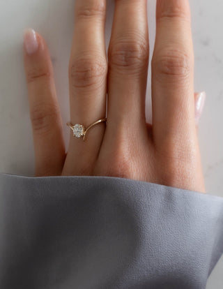 0.50 -1.50 CT Oval Cut Lab Grown Diamond Solitaire Engagement Ring