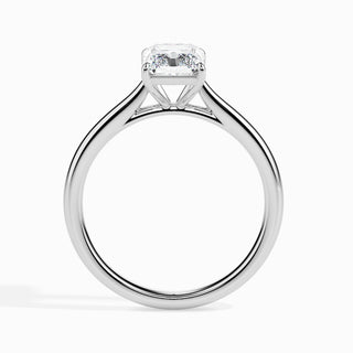 1ct Radiant F- VS Diamond Solitaire Engagement Ring