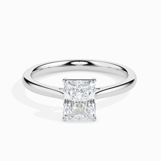 1ct Radiant F- VS Diamond Solitaire Engagement Ring