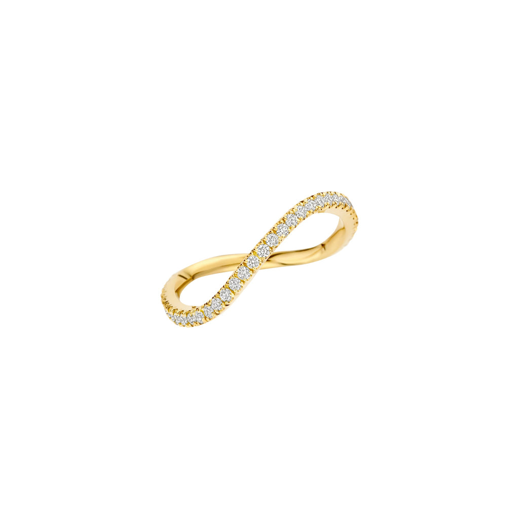 0.30 TCW Round Lab Grown Diamond Unique Wedding Band