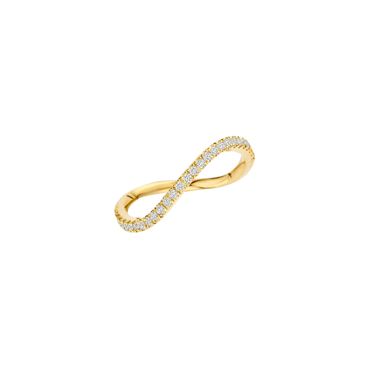 0.30 TCW Round Lab Grown Diamond Unique Wedding Band